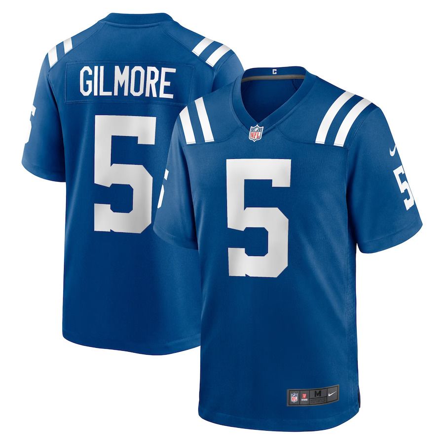 Men Indianapolis Colts 5 Stephon Gilmore Nike Royal Player Game NFL Jersey